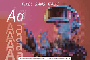 Pixel Sans Italic