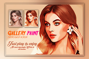 Gallery Painting Photoshop Action