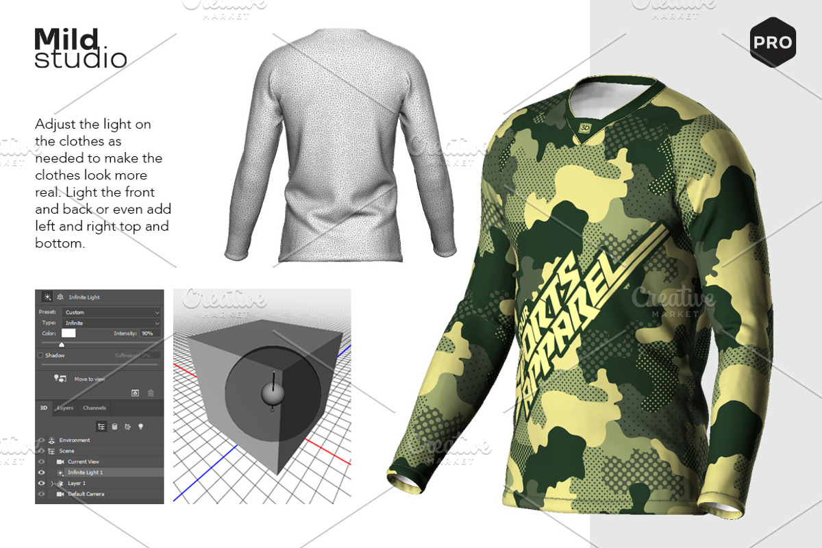 3D Trail Jersey Mockup, a Product Mockup by Mildstudio (Photo 2 of 6)