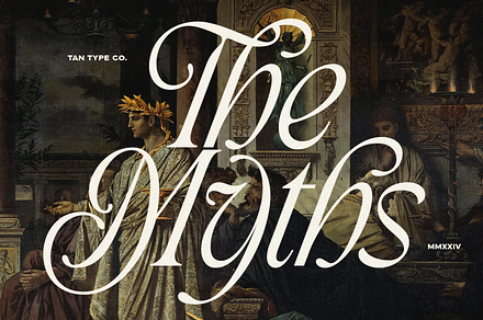 TAN - THE MYTHS, a Font by TanType
