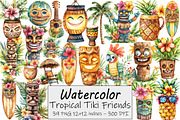 Tropical Tiki Friends, an Illustration by Design Market (Thumbnail 1 of 4)