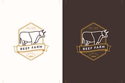 Outline Animal Badges, a Branding & Logo Template by blauananas (Thumbnail 5 of 8)