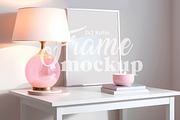 Girly Desk | 2x3 Frame Mockup, a Household Mockup by isjakimockups (Thumbnail 1 of 7)