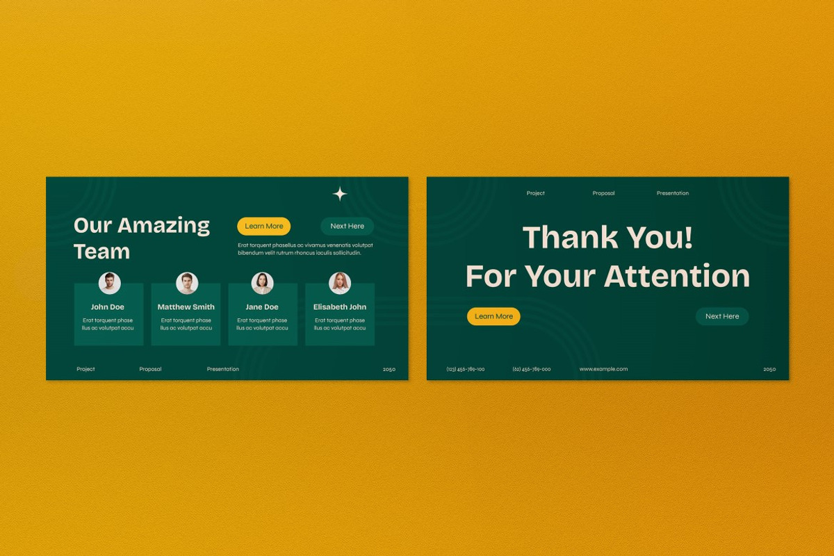 Green Business Proposal PPT, a Presentation Template by graphicook (Photo 4 of 4)