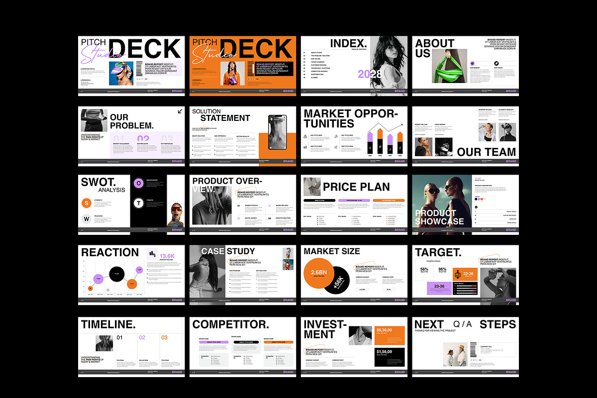 Pitch Deck Presentation Template, a Presentation Template by NorthPeak (Photo 11 of 11)