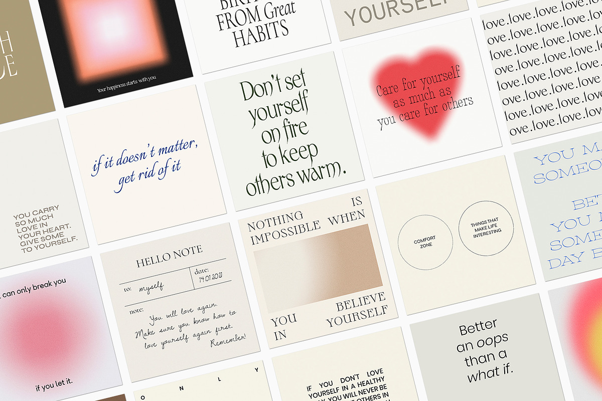 Instagram Social Media Quotes PS, a Social Media Template by Feel This (Photo 2 of 18)