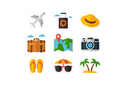 Tropical Beach Travel Icons Pack, an Object Graphic by jahid234 (Thumbnail 7 of 13)