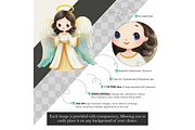 Watercolor Saint Clipart Bundle, an Illustration by CharmClipart (Thumbnail 2 of 10)