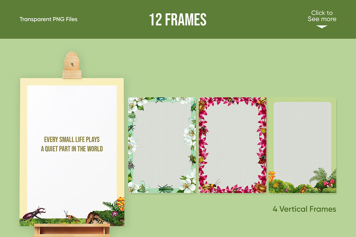 Jewel Beetle Set – Watercolor Nature, an Animal Illustration by CreativeValuation (Photo 5 of 11)