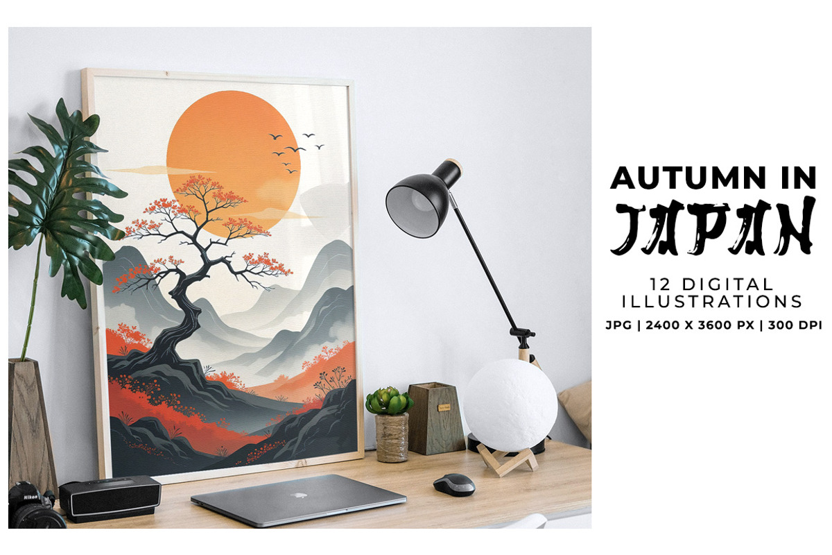 Autumn in Japan, a Seasonal Illustration by Digital Art Creations (Photo 3 of 5)