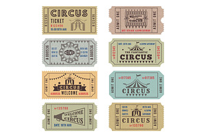 Design Template Of Circus Tickets