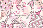 Pink Dreams Planning Collection, an Object Illustration by GlamArtZhanna (Thumbnail 3 of 3)