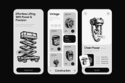 Vintage Construction Art Set, an Object Illustration by Prosymbols (Thumbnail 4 of 8)