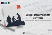 Annual Report InDesign Canva, a Brochure Template by ID Vision Studio (Thumbnail 1 of 17)