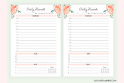 Daily Planner A5 Inserts for Filofax, a Stationery Template by EasyLifePlanners (Thumbnail 3 of 4)