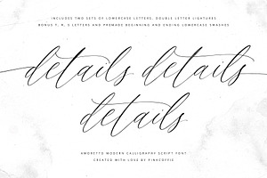 Amoretto Modern Calligraphy Script