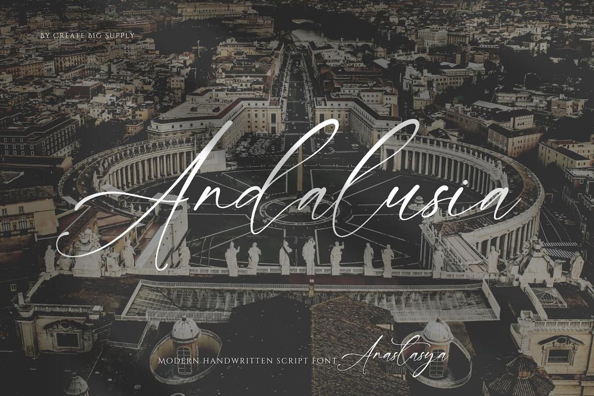 Anastasya Handwritten Signature Font, a Handwritten Font by CreateBigSupply (Photo 9 of 9)