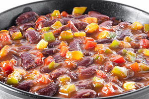 Mexican chilli beans with vegetables, a Food & Drink Photo by etorres69