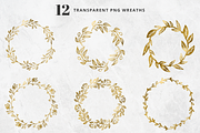 Silver Foil Floral Clipart Set, an Illustration by Brandi Lea Designs (Thumbnail 3 of 5)