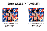 God Bless USA Flag 20oz Tumbler, an Arts & Entertainment Photo by LamanAzalea (Thumbnail 2 of 2)