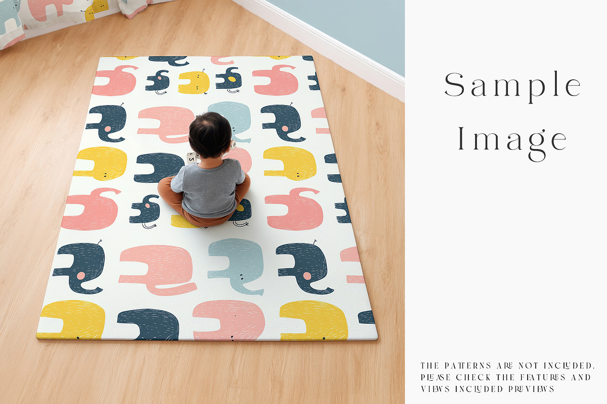 Baby Playmat Mockups 2 Shapes, a Product Mockup by mock-ups (Photo 42 of 50)