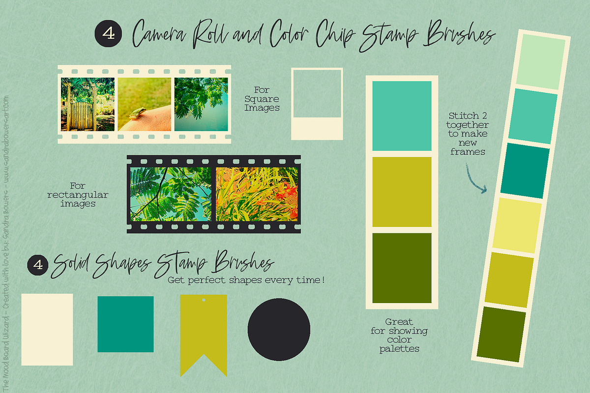 The Mood Board Wizard Brush Set, a Product Mockup by Sandra Mejia (Photo 8 of 12)