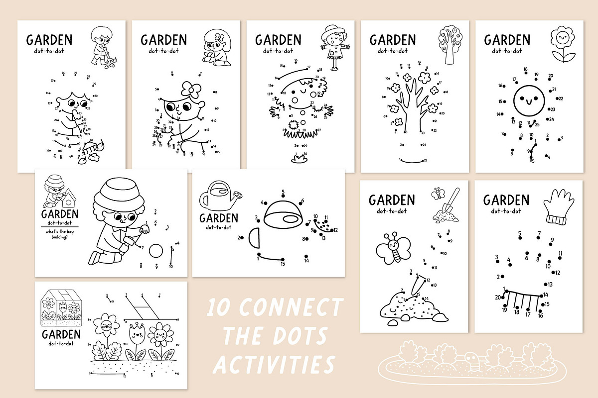 Garden coloring games and activities, an Education Illustration by Lexi Claus (Photo 9 of 16)