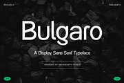 Bulgaro - Modern Display Sans Serif, a Sans Serif Font by Brand Earth (Thumbnail 1 of 7)