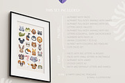 English alphabet posters for kids, an Animal Illustration by Alina Kruss (Thumbnail 9 of 9)