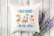 Beach Silly Goose Summer Clipart PNG, an Illustration by Designking (Thumbnail 4 of 4)