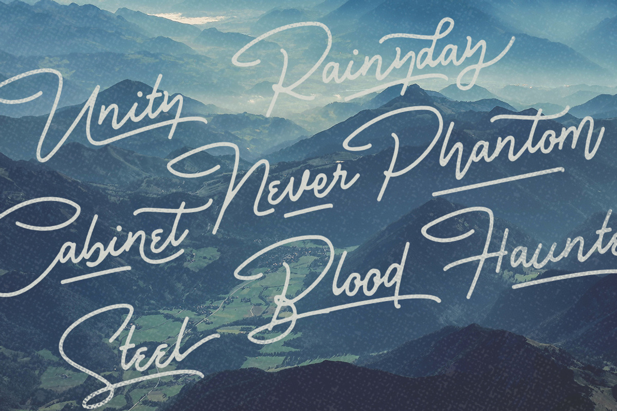 Bullstander 6 Font Set - 60% OFF, a Script Font by Dirtyline Studio (Photo 11 of 16)