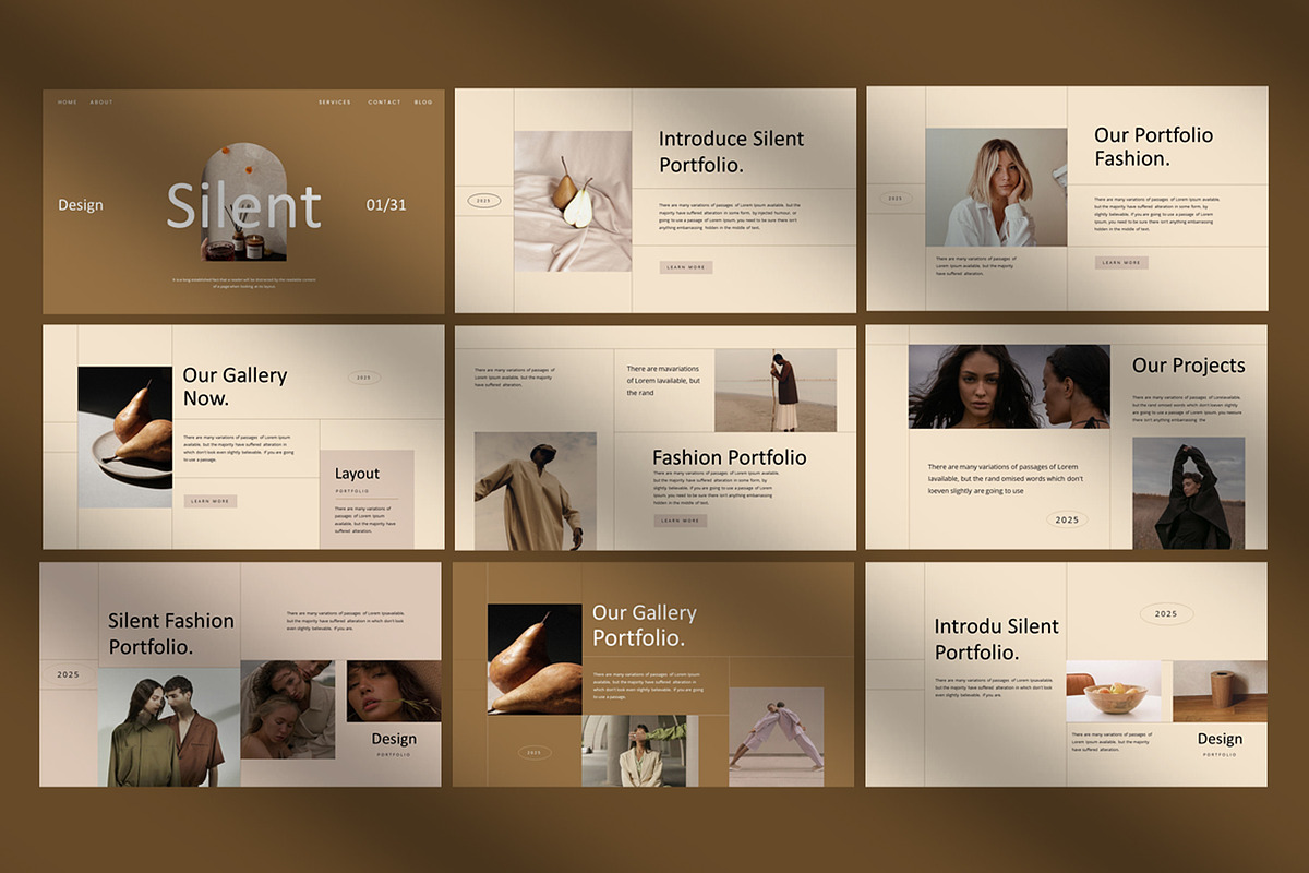 Silent Portfolio Template, a Presentation Template by Pradaxa (Photo 5 of 9)