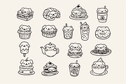 Bakery and Drink - Cute Dogs, a Food Illustration by HunEyy (Thumbnail 2 of 7)
