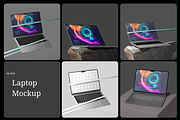 Laptop Mockup, a Mac Mockup by Akaimockup (Thumbnail 1 of 5)