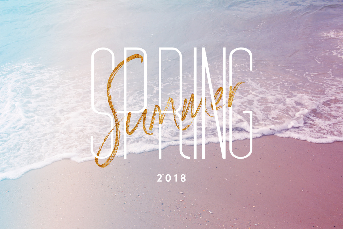 Rustic Gold SVG Brush Script preview 2