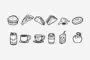 Food & Drink Doodle Illustration, an Object Graphic by SLAB! Design (Thumbnail 2 of 3)