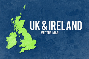 UK & Ireland Vector Map