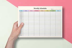 Weekly Schedule Planner Vol.01