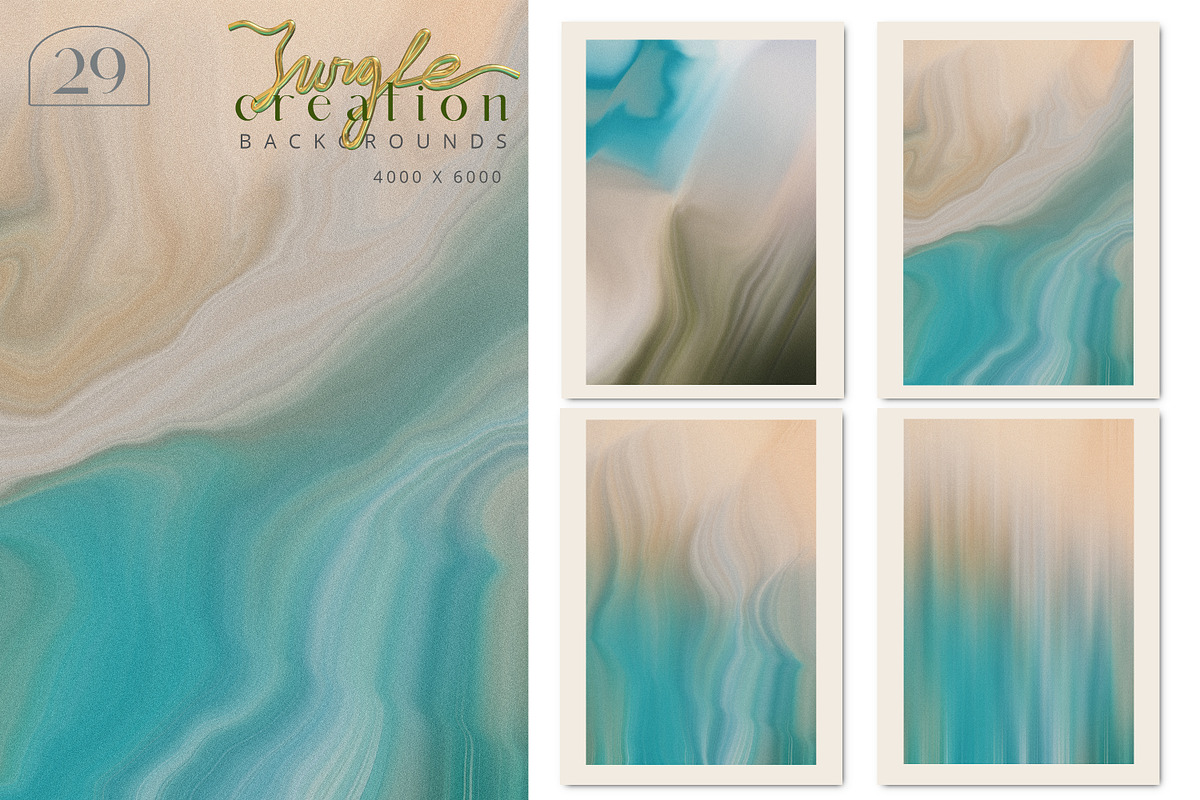 Jungle Creation Gradients 3D Shapes, an Object Graphic by Cat In Colour (Photo 6 of 19)