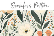 Floral Seamless Pattern, a Seasonal Illustration by Layerology (Thumbnail 3 of 3)