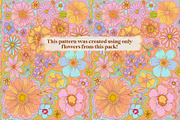 70s Flowers Vector Illustrations, a Decorative Illustration by Dear Darling Design (Thumbnail 7 of 8)