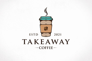 Takeaway Coffee Logo Template