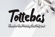 Tottebas - Hand Lettering Font, a Script Font by ivan_artnivora (Thumbnail 1 of 4)