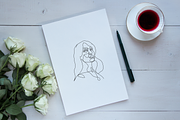 Continuous Line Drawing Illustration, a Person Illustration by Delightful Design (Thumbnail 8 of 10)
