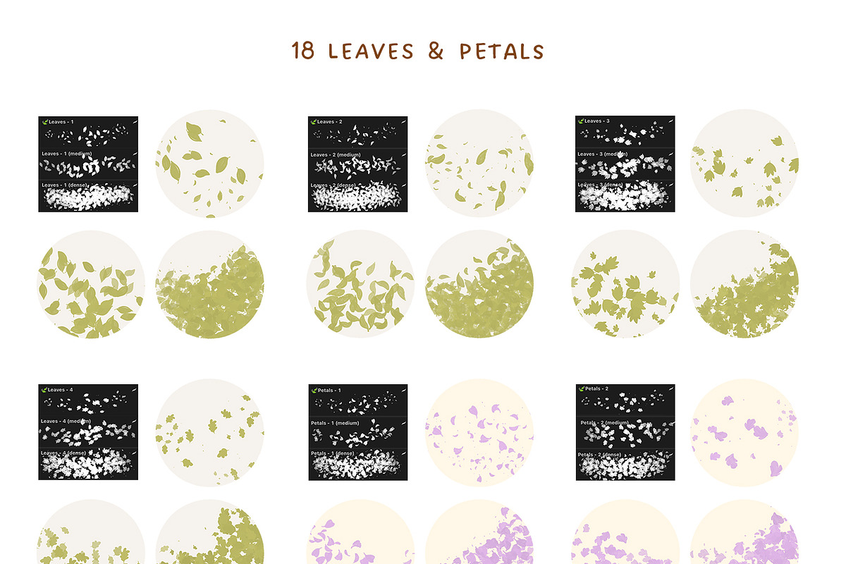 Flower Brushes for Procreate, a Brush Add-On by polikarpovaart (Photo 6 of 11)