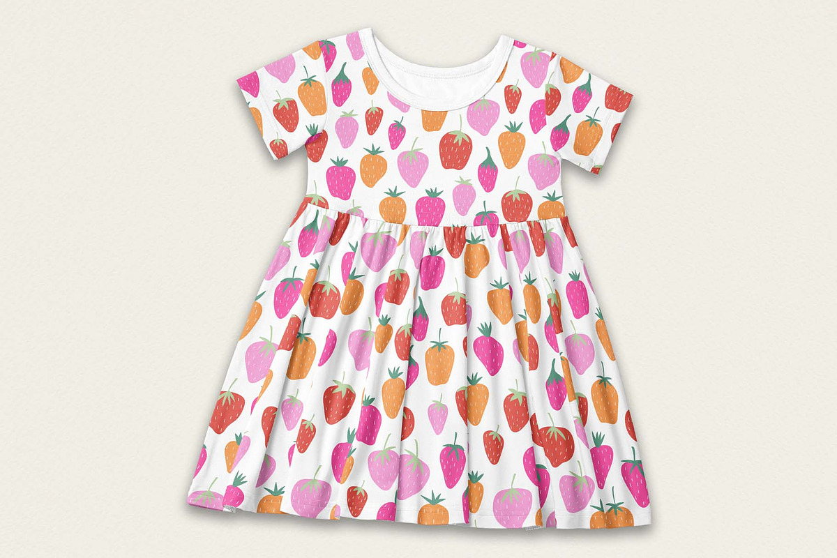 Sweet Strawberry Seamless Patterns, a Pattern Graphic by Irina Ostapenko (Photo 3 of 5)