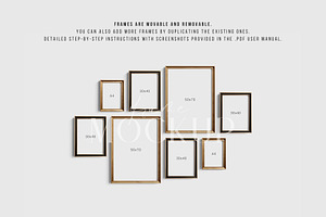 Gallery Wall Mockup Set Of 8 16