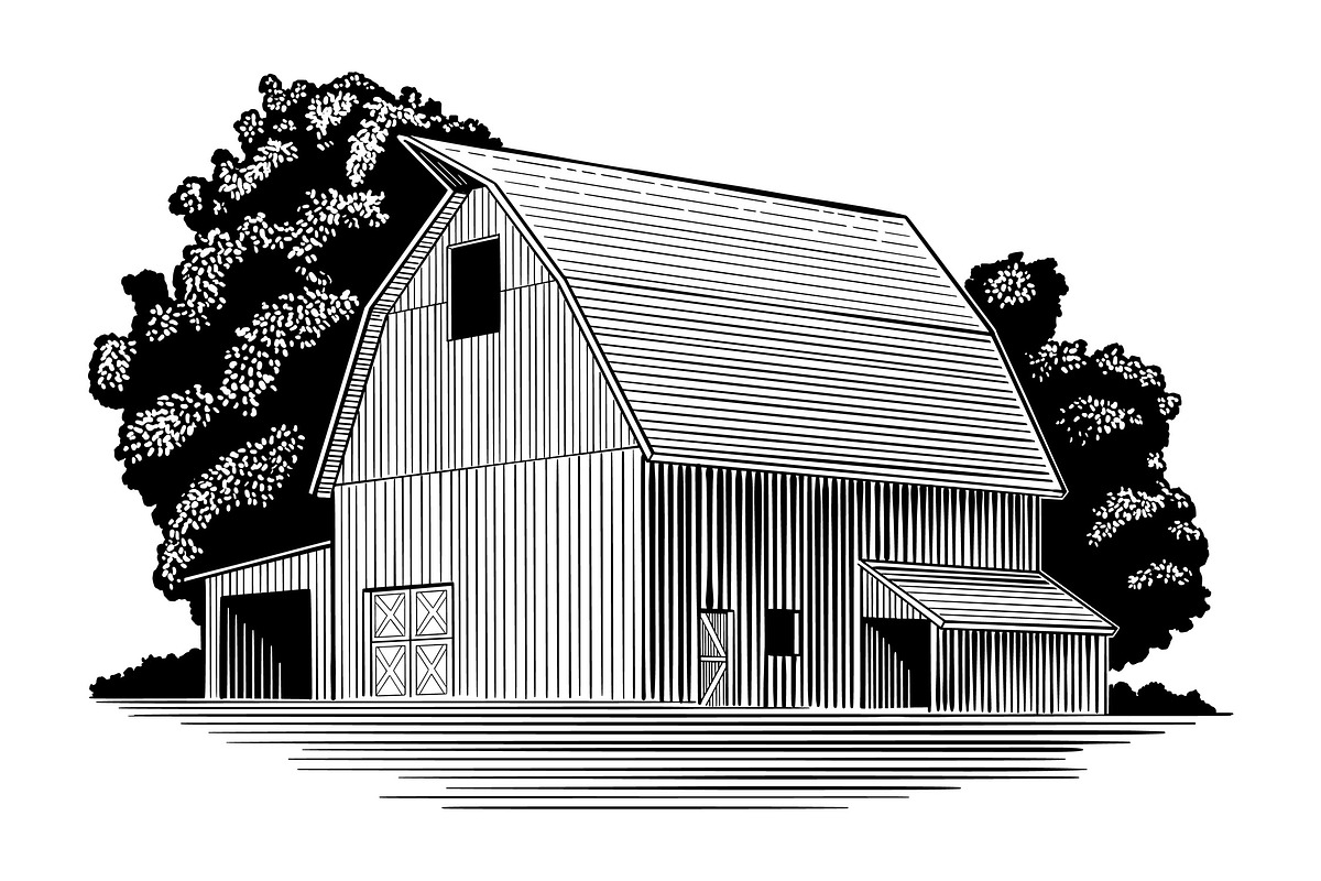 Large Midwestern Barn, a Work Illustration by blue67sign (Photo 1 of 4)