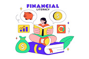 10 Financial Literacy Illustration, a Finance Illustration by denayunebgt (Thumbnail 4 of 4)