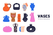 Modern ceramics, flower vases set, a Decorative Illustration by Good Studio (Thumbnail 1 of 7)